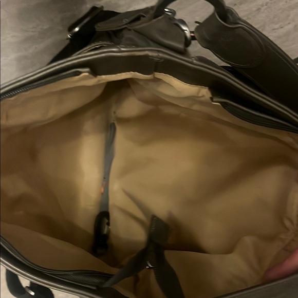 Grey Leather Diaper Bag - Picture 3 of 3